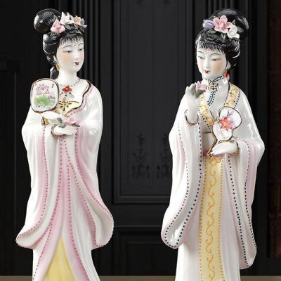 TƯỢNG SỨ TRANG TRÍ – 2 CÔ GÁI